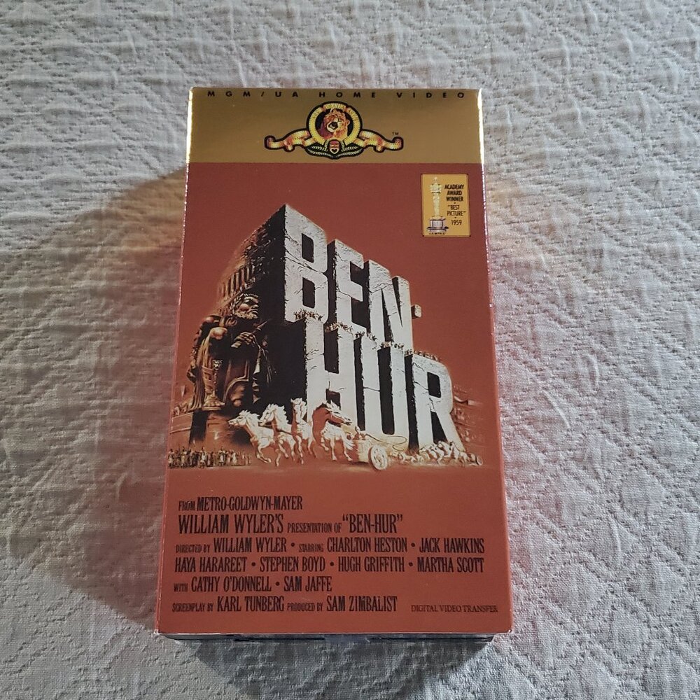 Ben-Hur Charlton Heston 1988 VHS 2-Tape Set MGM / UA Home Video Never Viewed